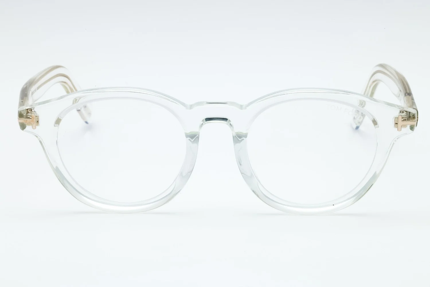 New Tom Ford FT TF5931-DB 026 Round Transparent 49 mm Men 2
